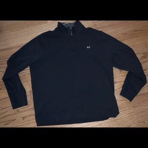 Vineyard Vines 1/4 zip pullover-Navy Blue